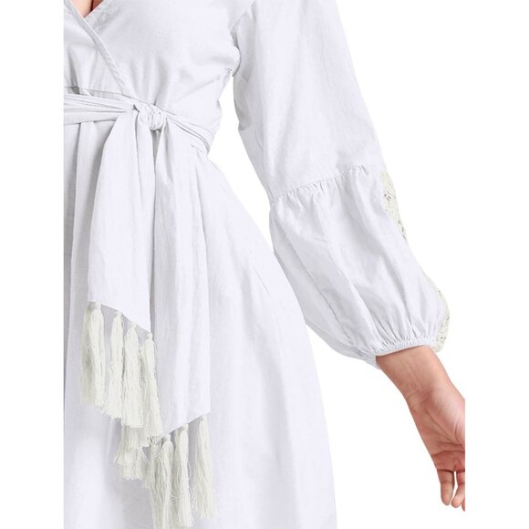 VENUS White Midi Dress - Picture 2 of 7